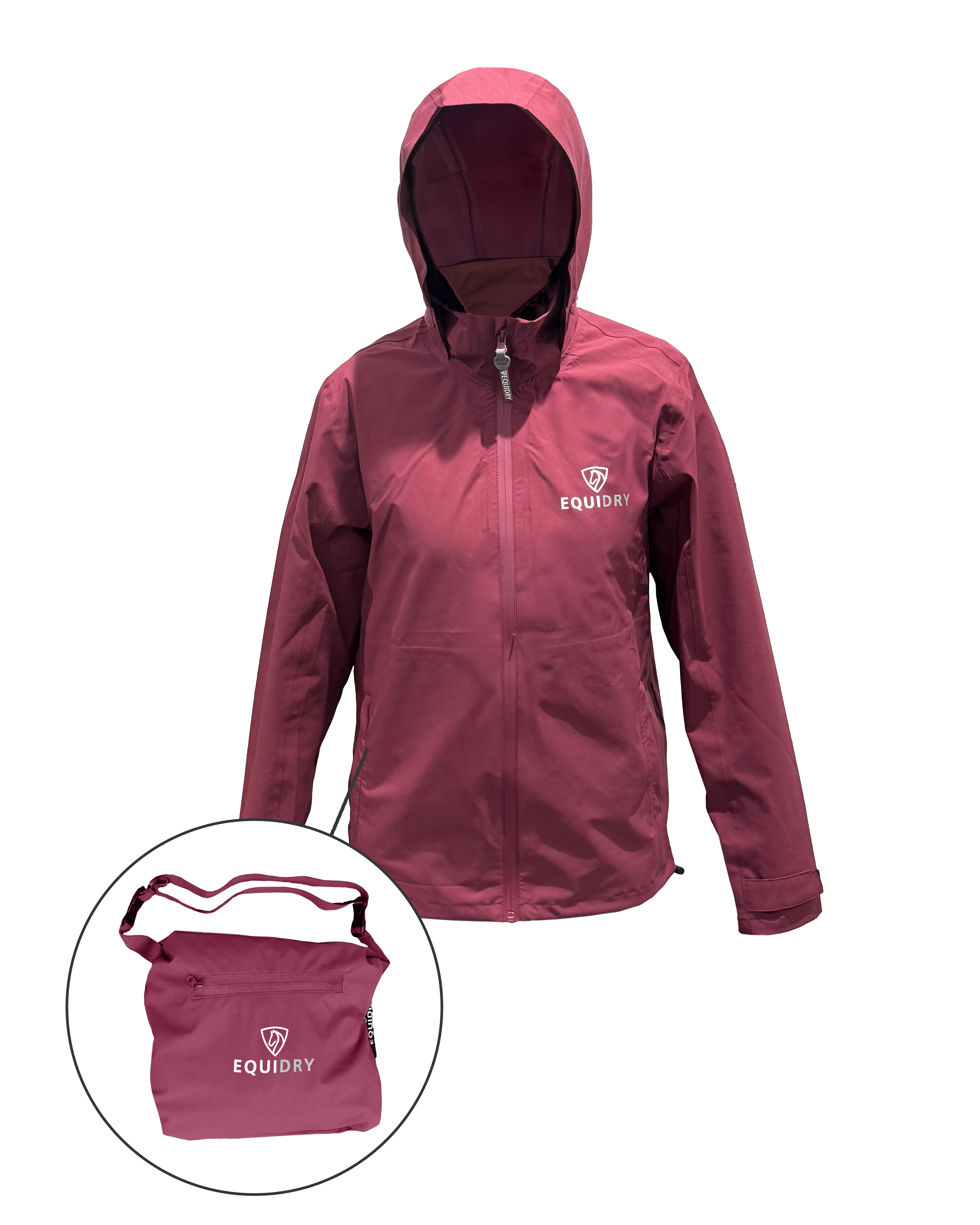 EQUIDRY Nimbus Waterproof Pack Away Jacket Children's Plum