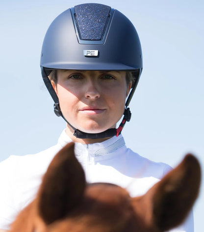 Premier Equine Odyssey Midnight Navy Glitter Riding Helmet for Equestrian Safety | Equiflair
