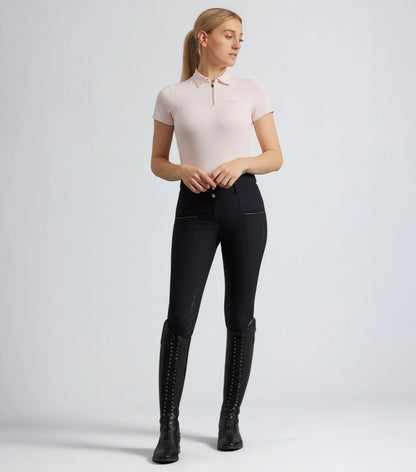 Premier Equine Ofena Womens Full Seat Riding Breeches Black. Black Label Collection - Comfort, Performance, Style.