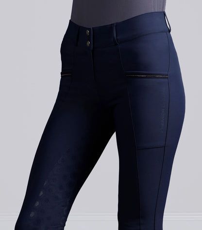 Premier Equine Ofena Navy Full Seat Riding Breeches: Women's Equestrian Apparel