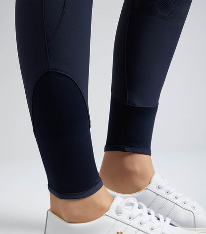 Premier Equine Ofena Womens Full Seat Riding Breeches - Navy Showcasing Equestrian Style & Performance