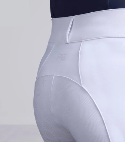 Premier Equine Ofena Women's White Full Seat Competition Riding Breeches - Equiflair