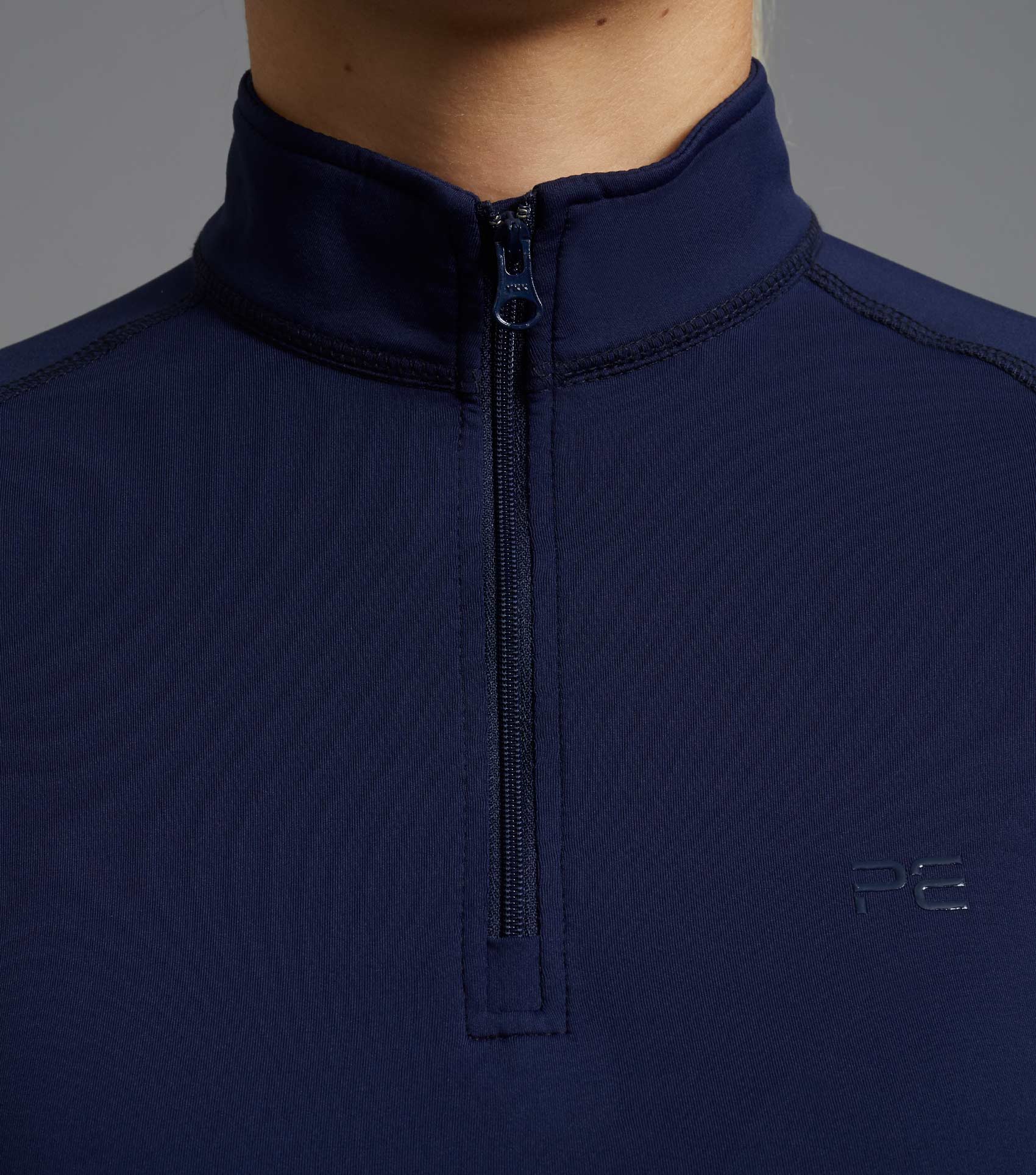 Premier Equine Ombretta Ladies Technical Riding Top Navy | Equestrian Base Layer
