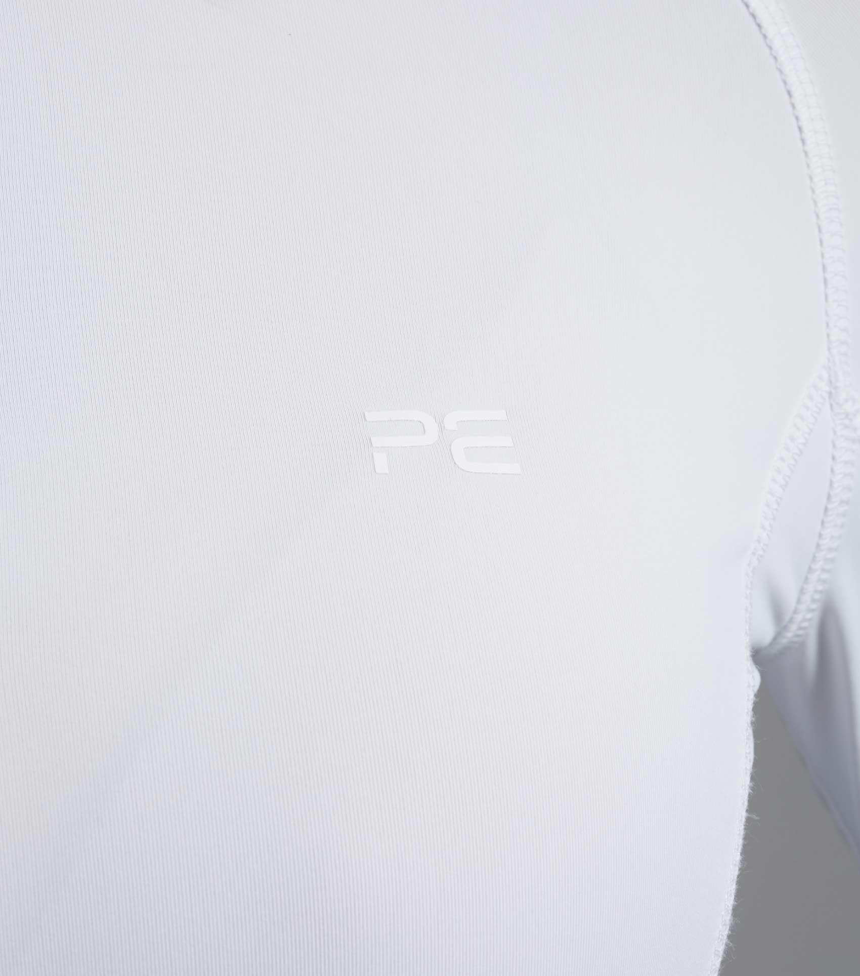PREMIER EQUINE Ombretta Ladies Technical Riding Top in White | Four-Way Stretch, Sweat-Wicking