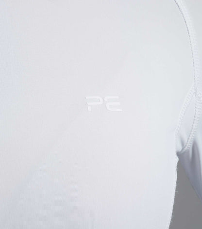 PREMIER EQUINE Ombretta Ladies Technical Riding Top in White | Four-Way Stretch, Sweat-Wicking