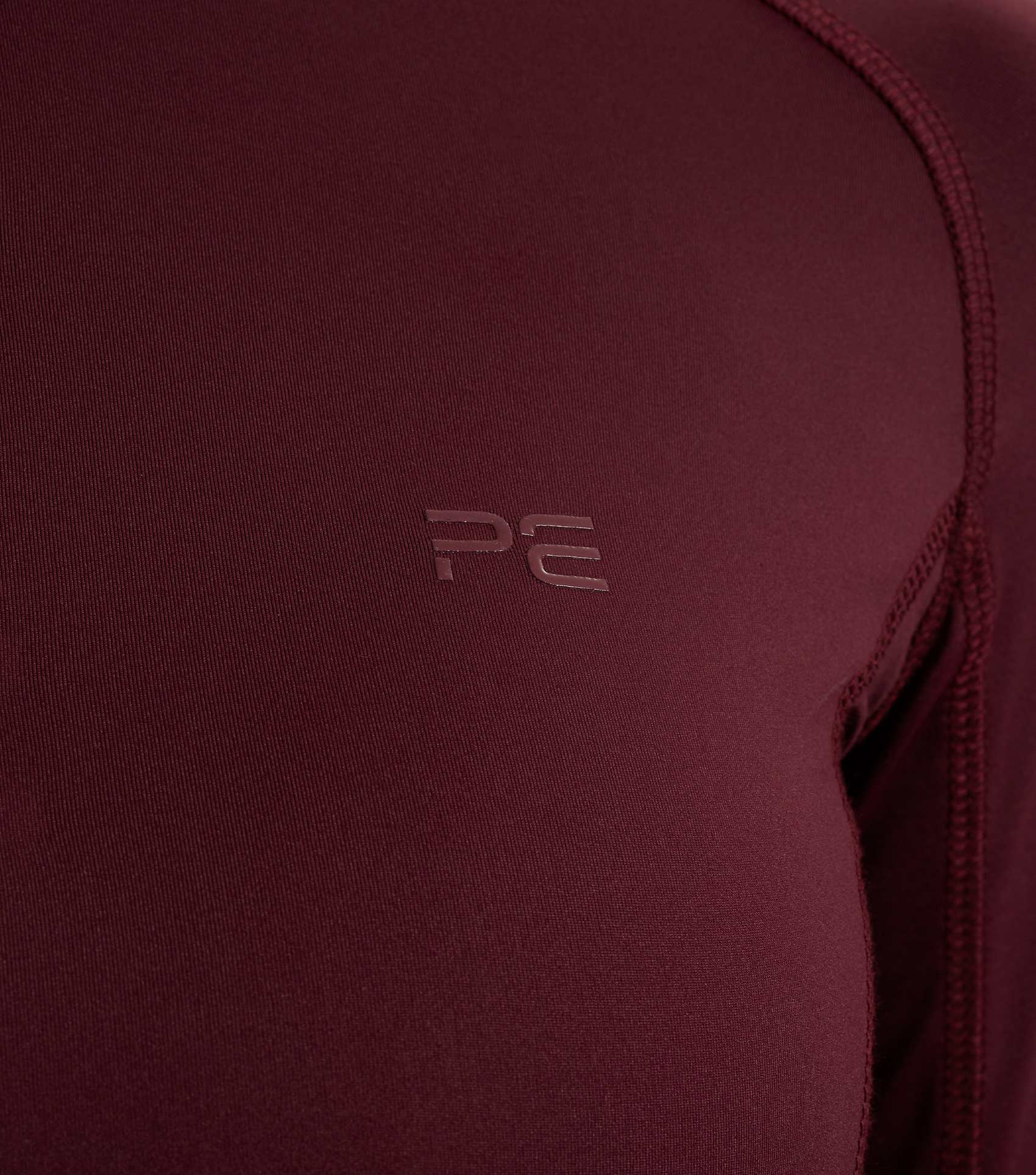 Premier Equine Ombretta Ladies Wine Riding Top: Technical, Breathable, Four-Way Stretch