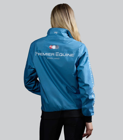 Premier Equine Waterproof Riding Jacket Azure Blue | Women's Equestrian Apparel