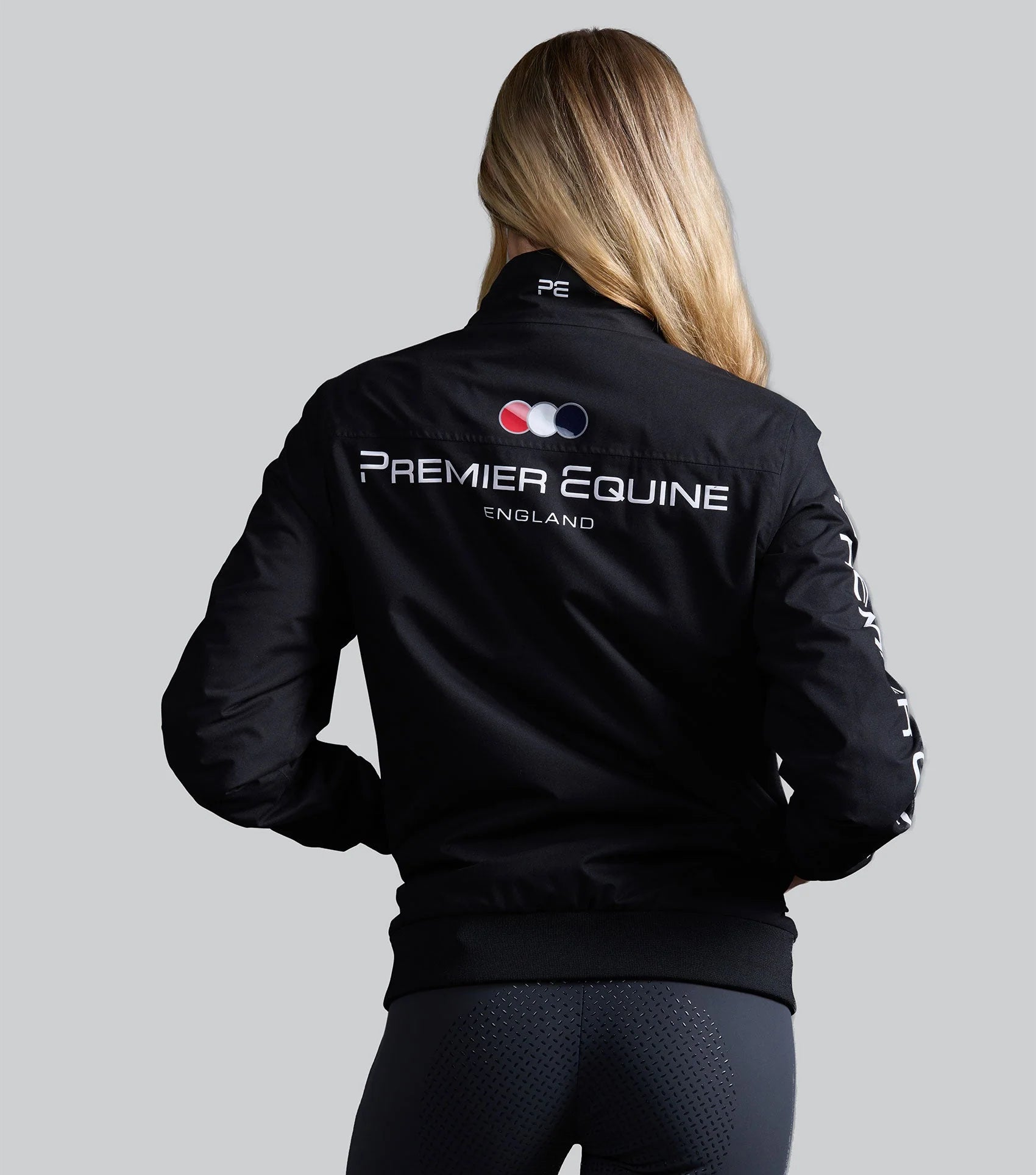 Premier Equine Omnia Waterproof Riding Jacket for Women, Black Equestrian Coat