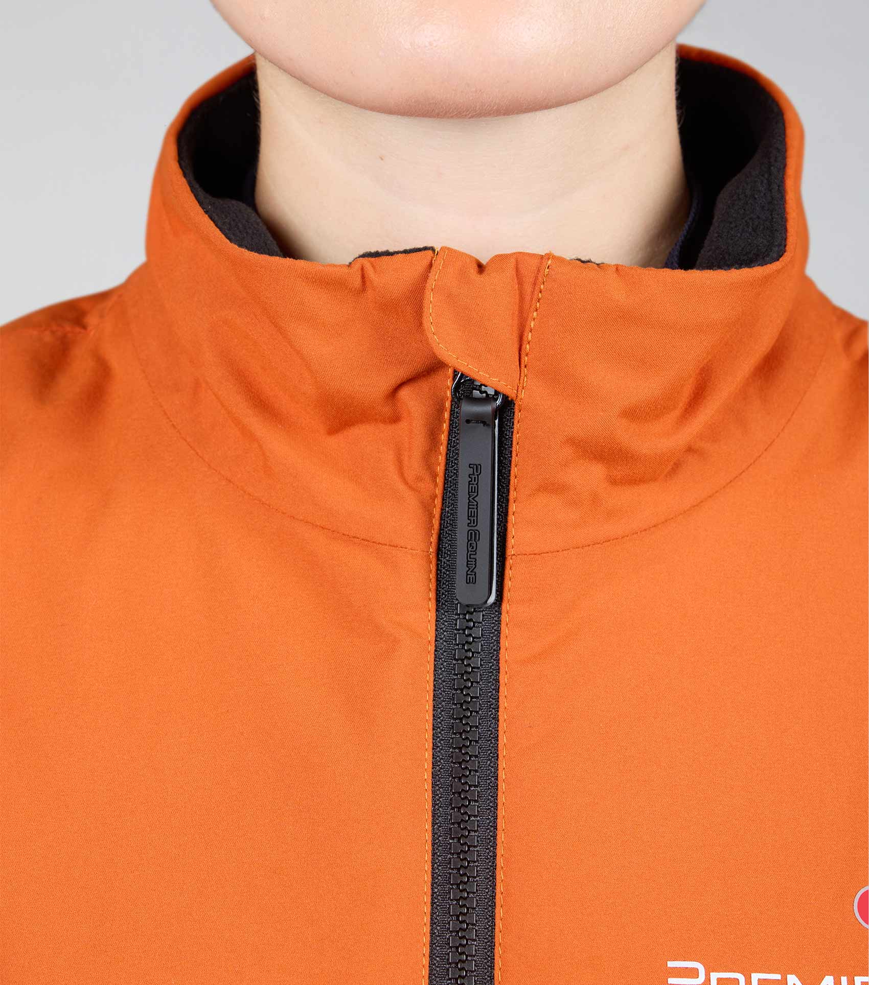 PREMIER EQUINE Womens Waterproof Riding Jacket - Burnt Orange. Outdoor equestrian wear for women.