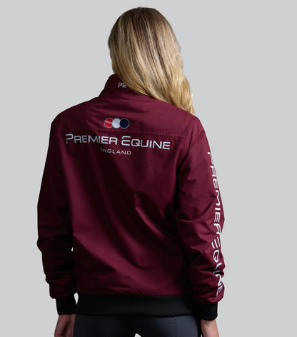 Premier Equine Omnia Wine Waterproof Riding Jacket for Women | Stylish Equestrian Outerwear