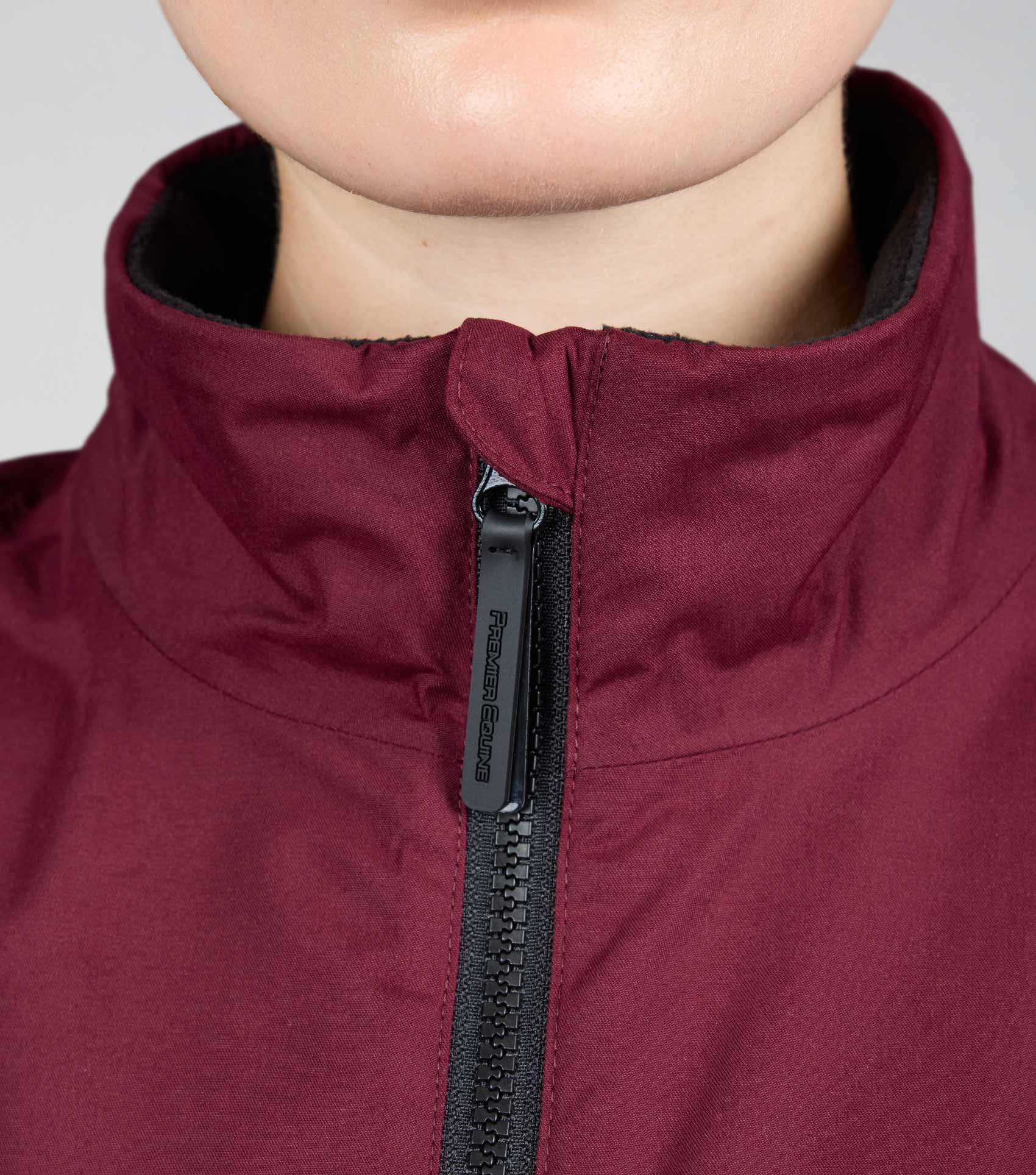Premier Equine Women's Waterproof Riding Jacket - Wine Color