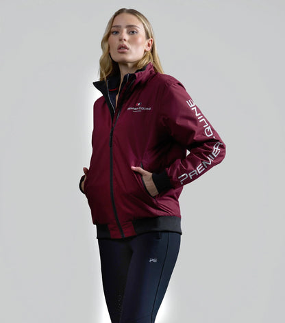 Premier Equine Wine Waterproof Riding Jacket - Women's Equestrian Training Apparel