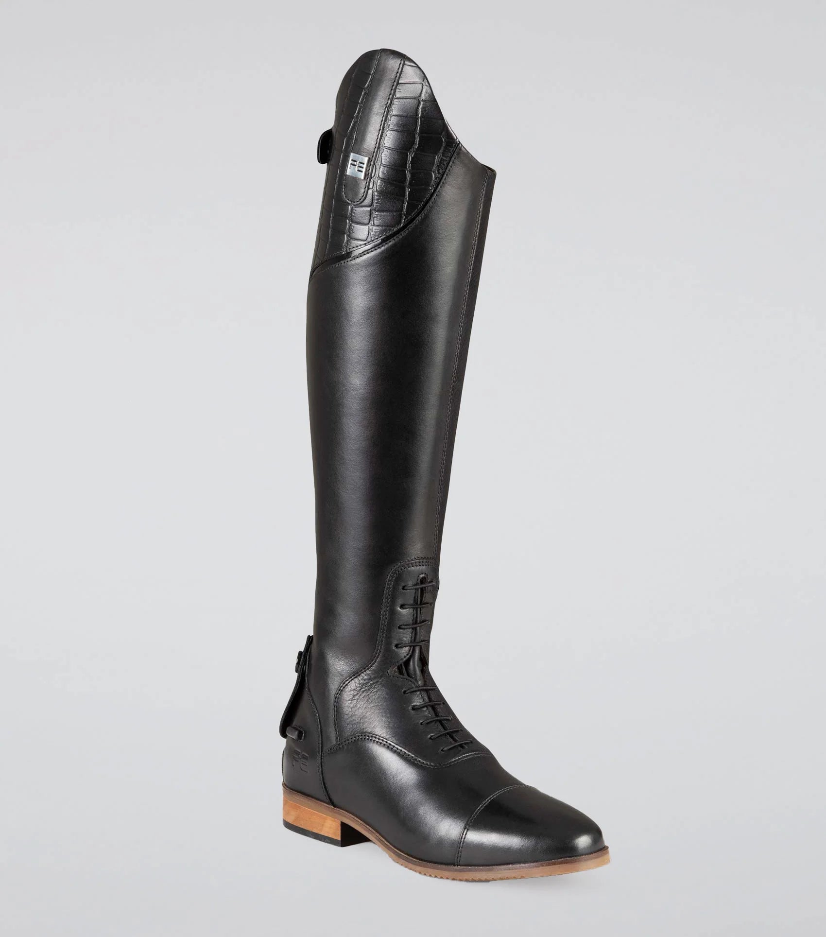 Premier Equine Black Leather Tall Riding Boot | Ladies Equestrian Field Boot