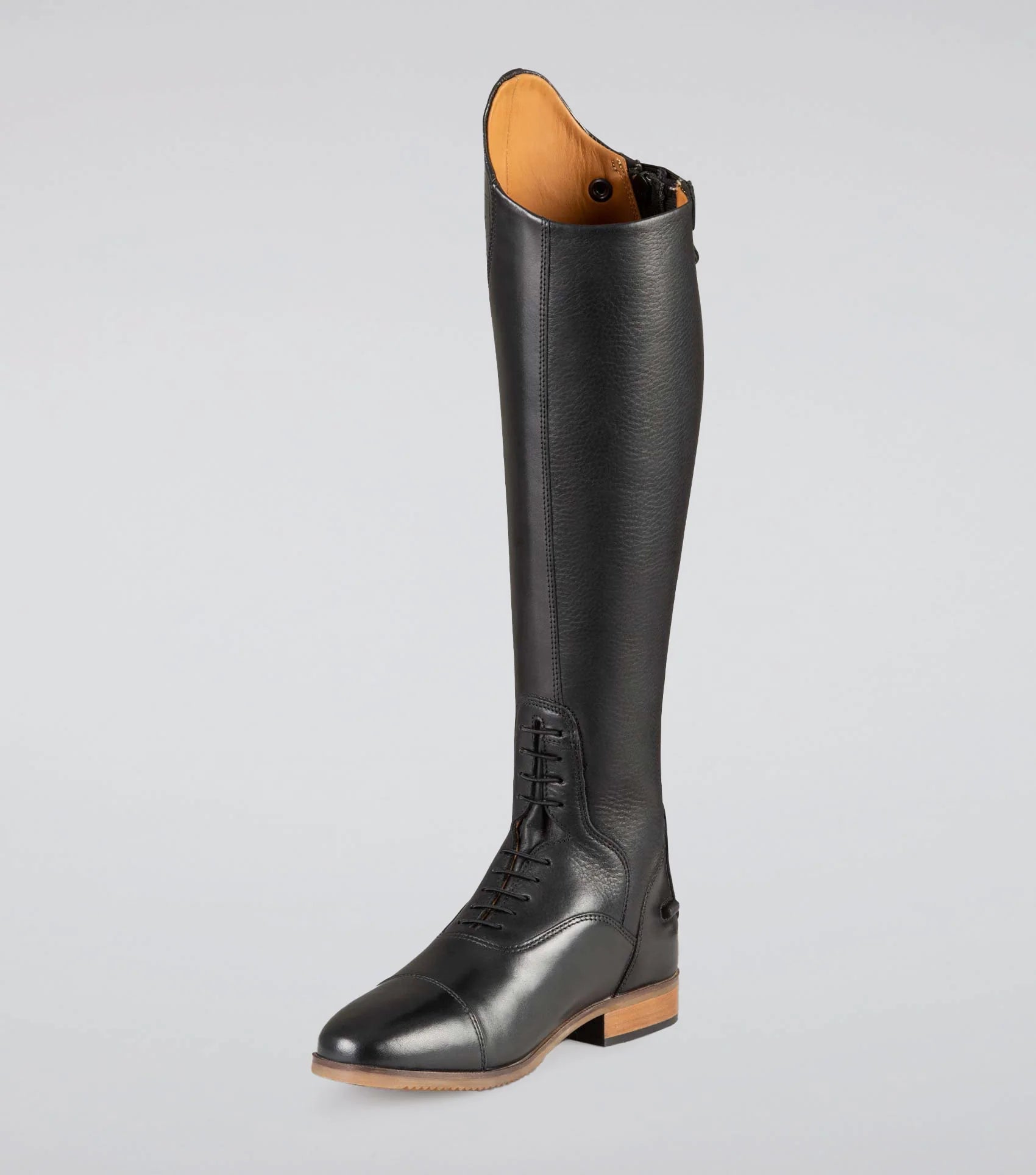 Premier Equine Passaggio Black Leather Tall Field Riding Boot for Ladies | Equestrian Footwear