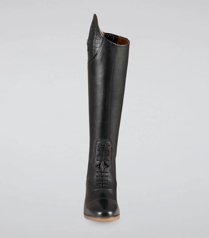 Black Leather Tall Field Riding Boot Ladies Equestrian Premier Equine Equiflair
