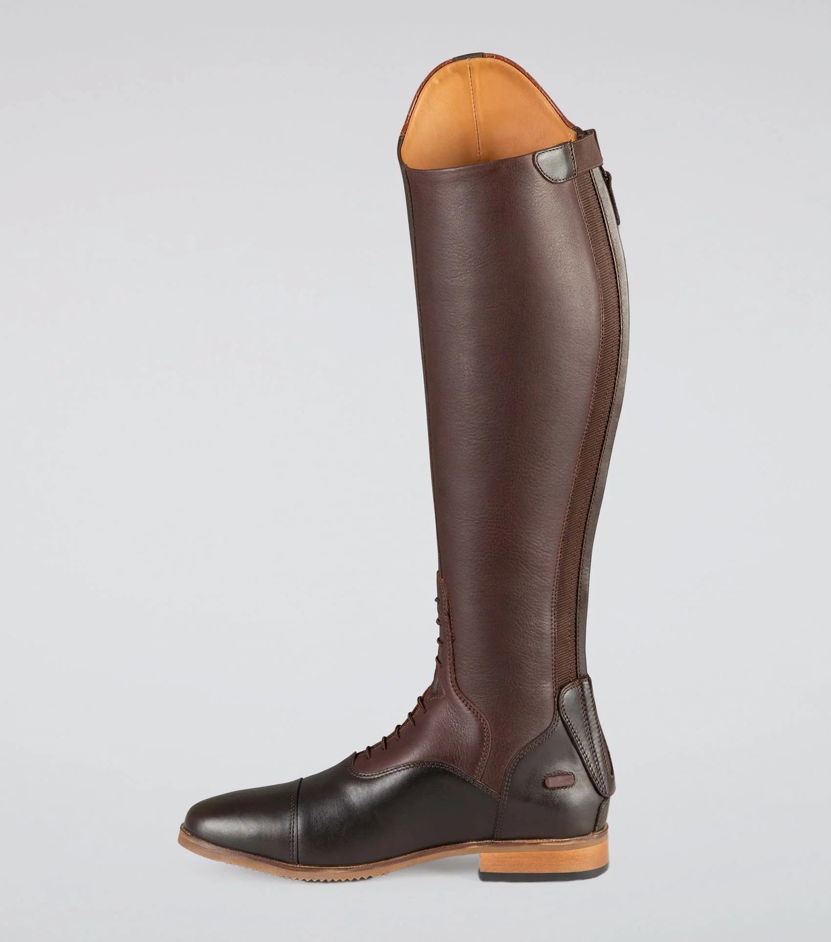 Premier Equine Passaggio Brown Leather Field Riding Boot. Ladies Equestrian Boots for Horseback Riding.