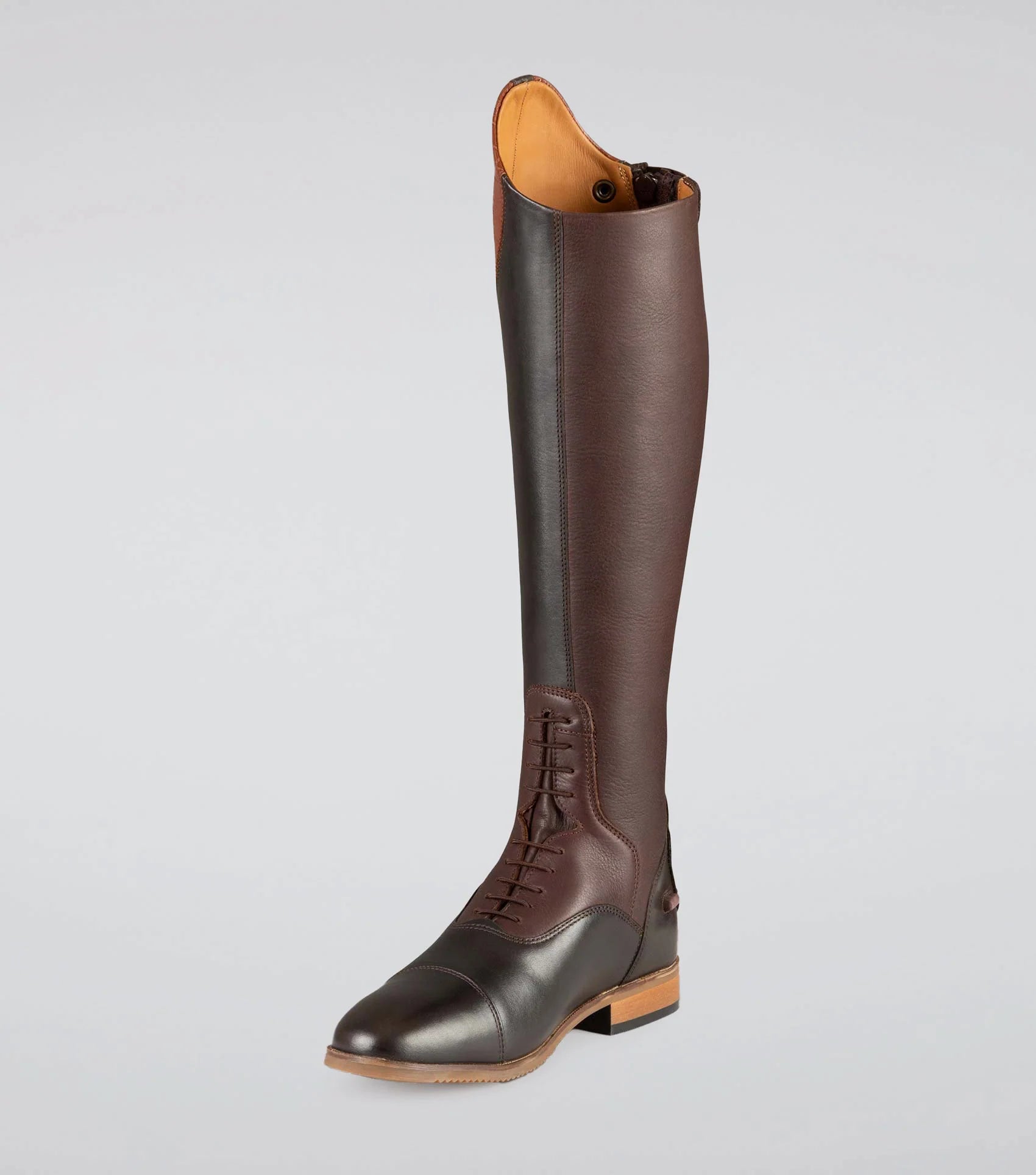 Premier Equine Passaggio Ladies Leather Field Tall Riding Boot Brown Equestrian Knee High Boots for Women
