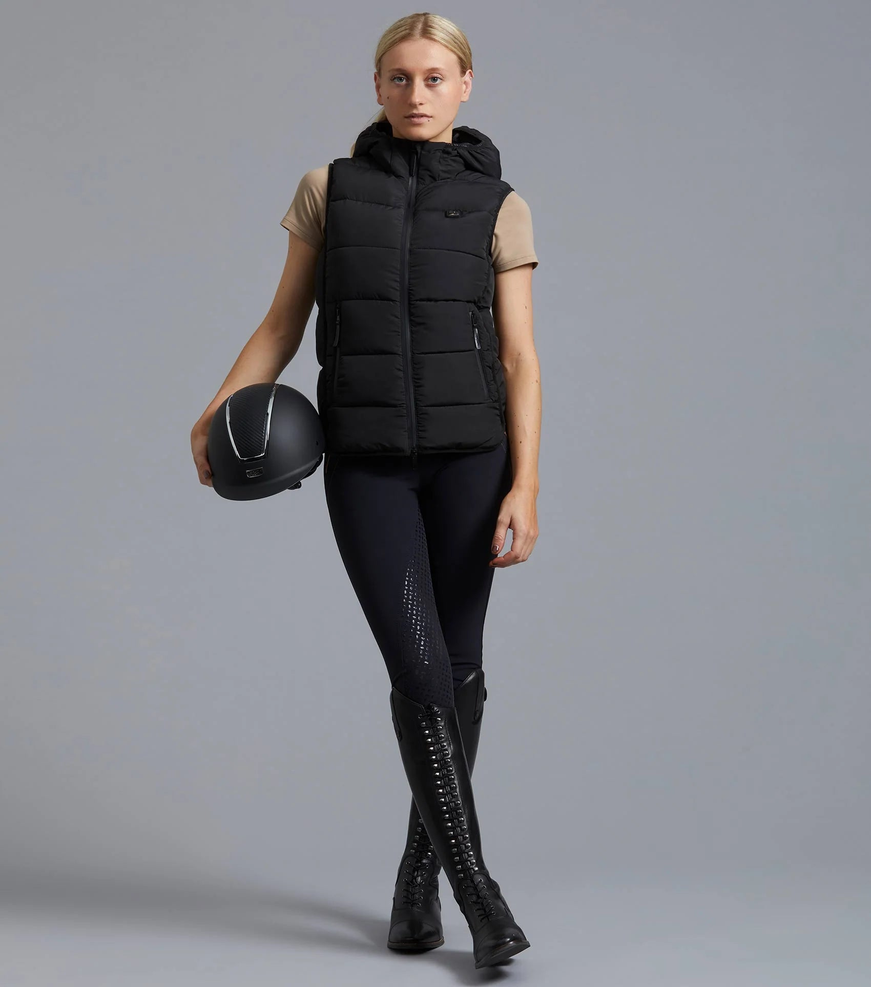 Premier Equine Pavoni Ladies Quilted Gilet Black