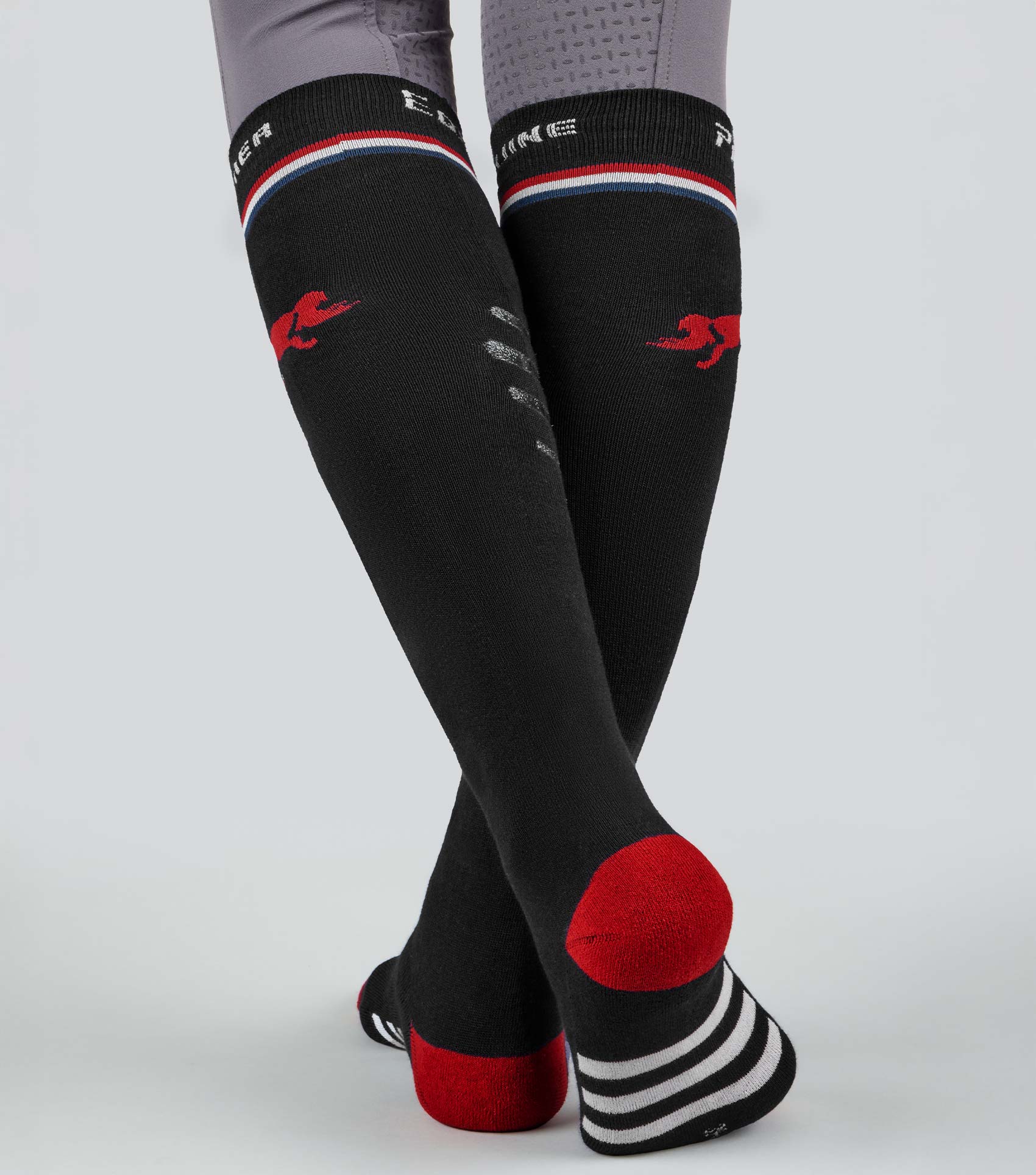 Premier Equine Black Riding Socks: Knee-High Equestrian Performance Socks