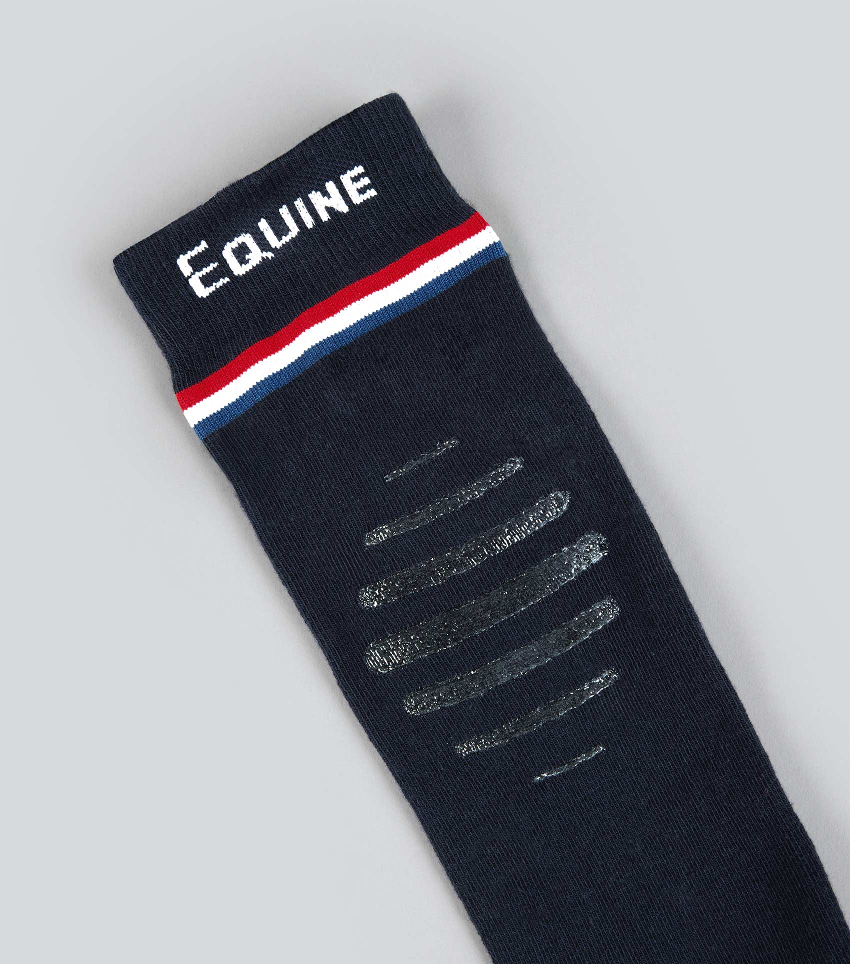 Premier Equine Navy Riding Socks: Equestrian Knee High Socks with Silicone Grip & Cushioned Sole. Breathable and Comfortable!