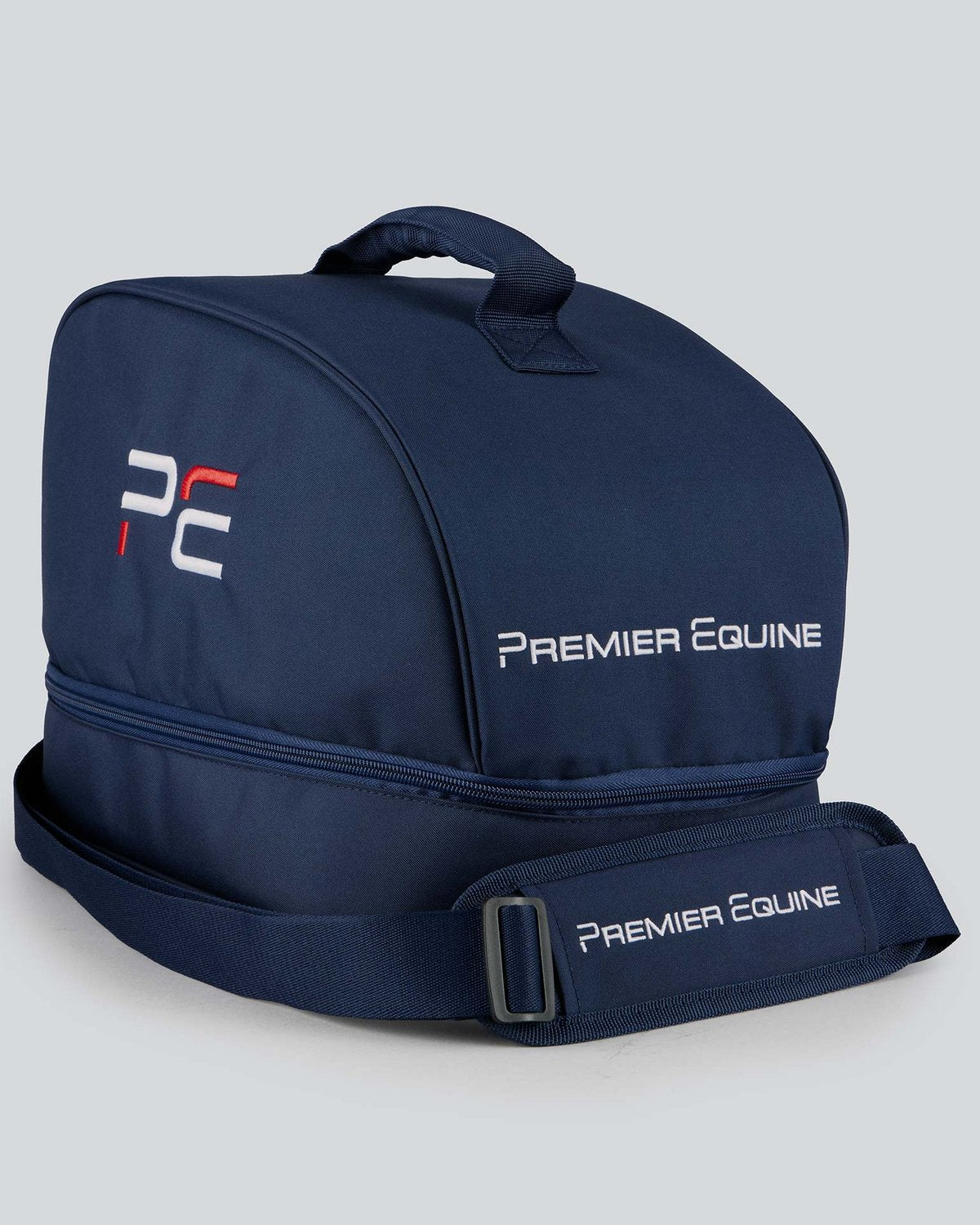 Premier Equine Team Helmet Bag - Navy - Equestrian Protective Gear Carrier for Horse Riding