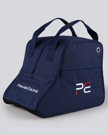 PREMIER EQUINE SHORT BOOT BAG NAVY - Equestrian Boot Storage | Equiflair