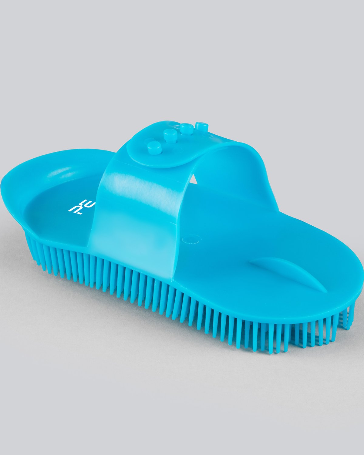 Premier Equine Plastic Curry Comb Peacock Blue - Horse Grooming Tool
