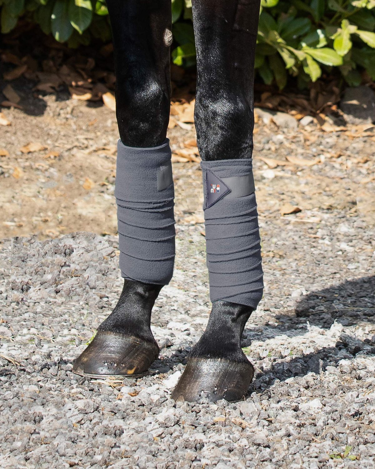 Premier Equine Horse Polo Fleece Bandages Grey: Breathable & Supportive Leg Wraps for Horses | Equiflair