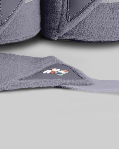 PREMIER EQUINE Horse Polo Fleece Bandages GREY - Anti-Pill, Breathable, & Machine Washable