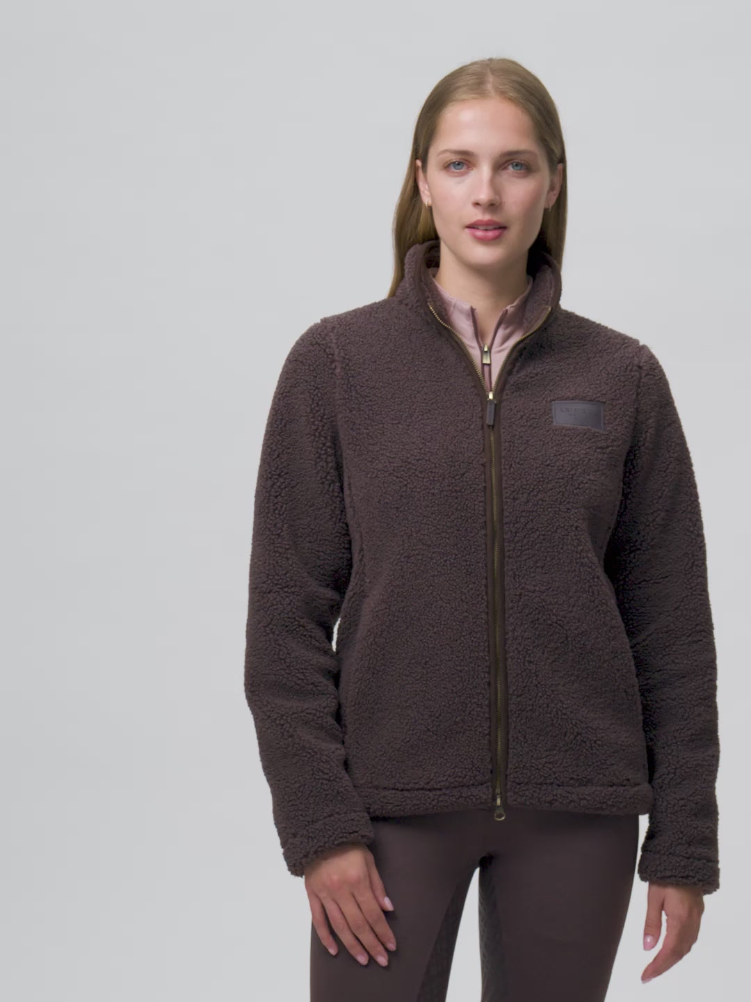LeMieux Heritage Borg Zip Through Jacket Cocoa