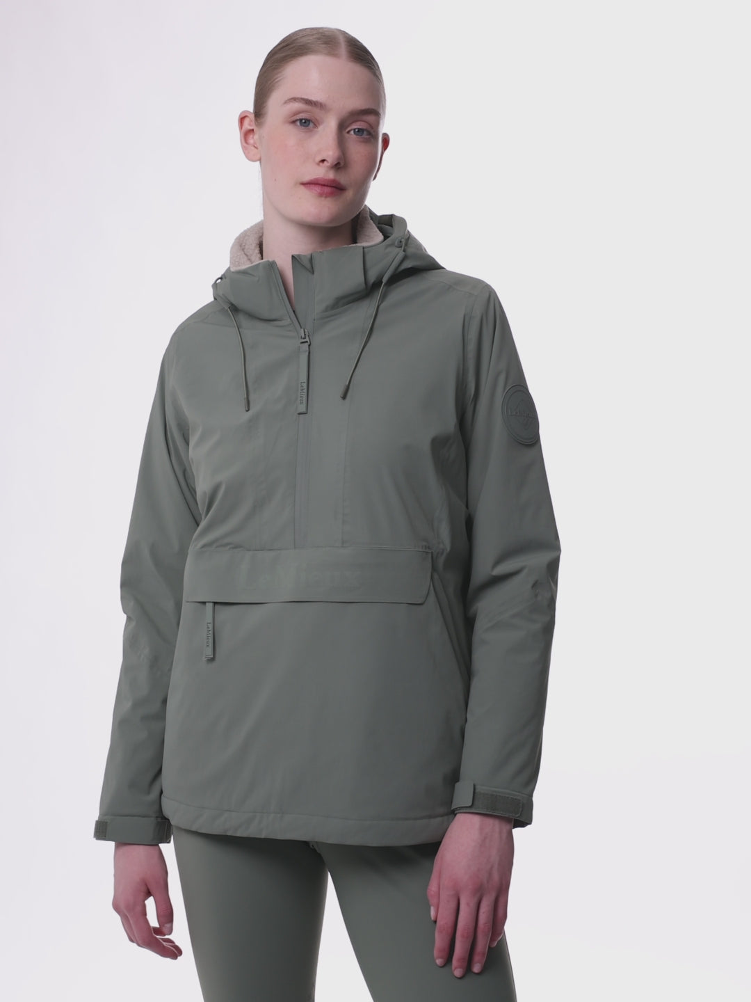 LeMieux Phoebe Half Zip Waterproof Anorak Rosemary