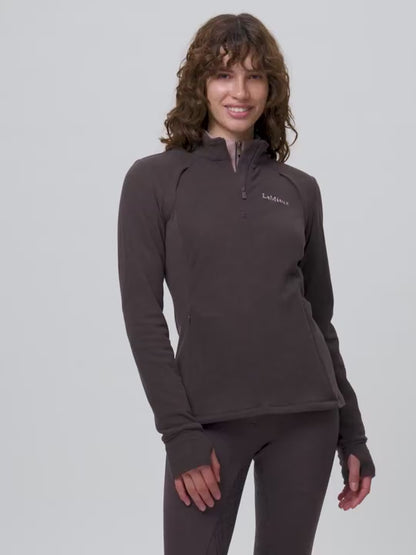 LeMieux Frances Quarter Zip Fleece Cocoa