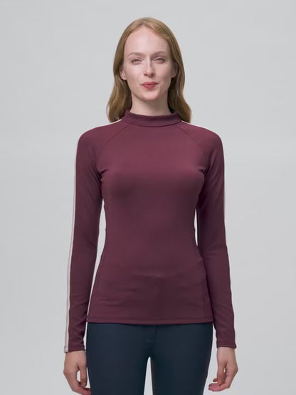 LeMieux Talia High Neck Base Layer Bramble