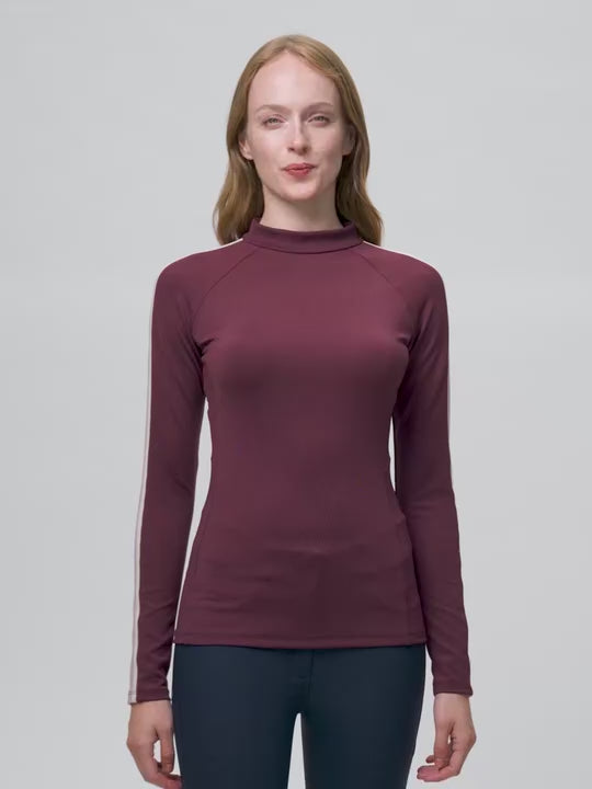 LeMieux Talia High Neck Base Layer Bramble