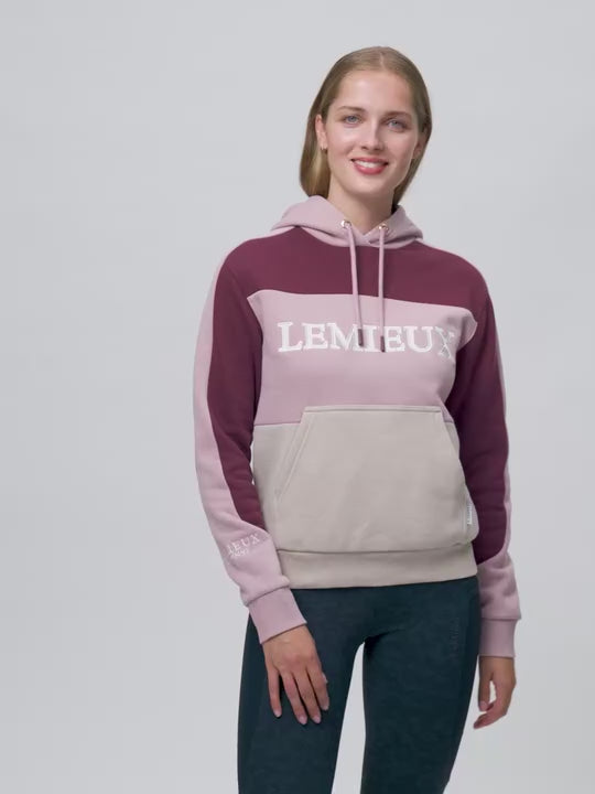 LeMieux Kadie Colour Block Hoodie Wild Rose