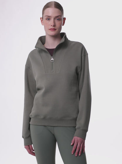 LeMieux Keira Quarter Zip Sweat Rosemary