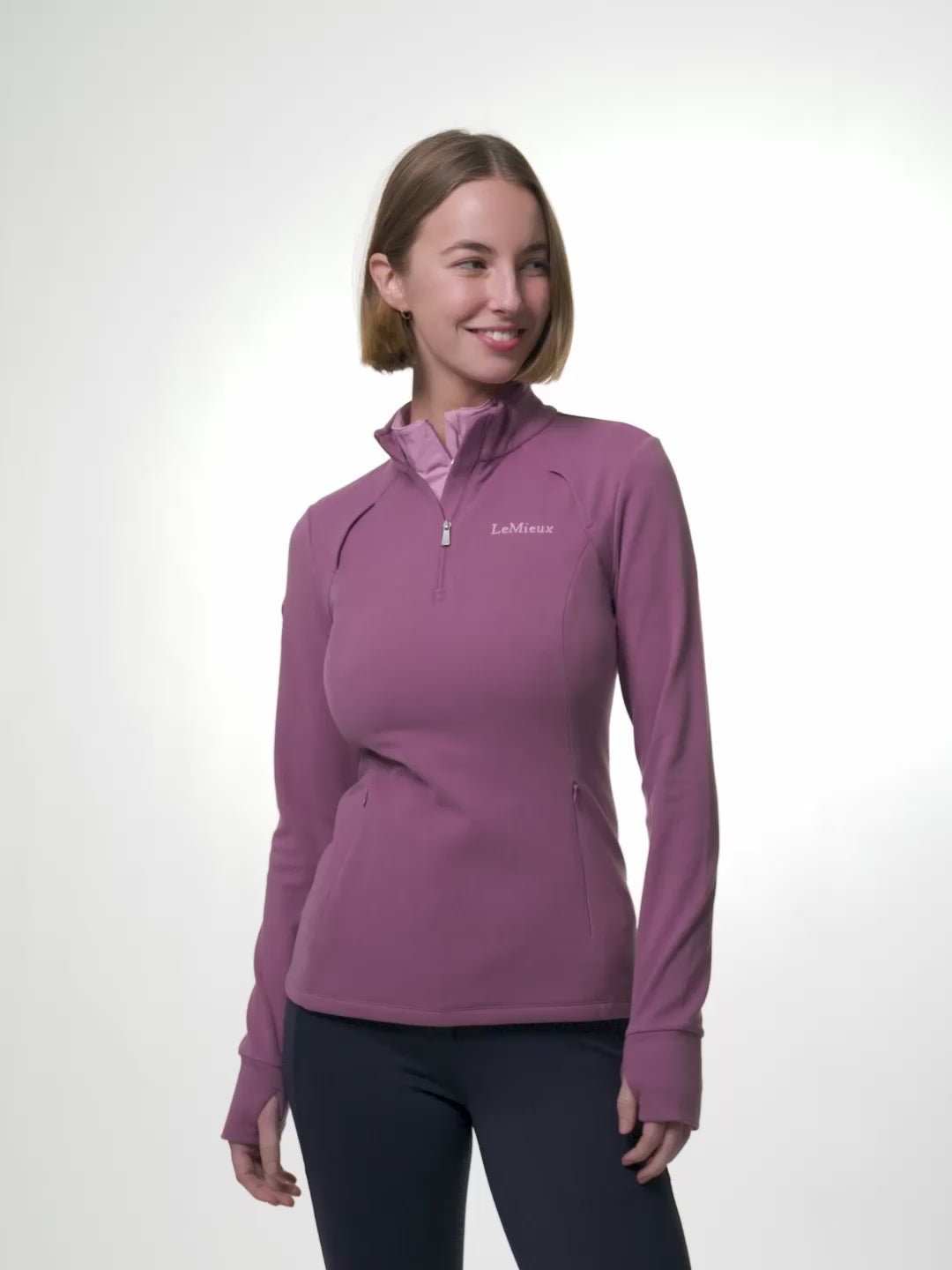 LeMieux Frances Quarter Zip Fleece Mallow