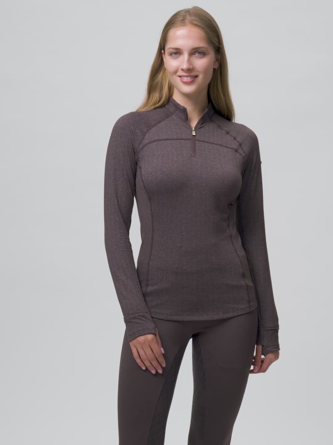 LeMieux Heritage Herringbone Base Layer Cocoa