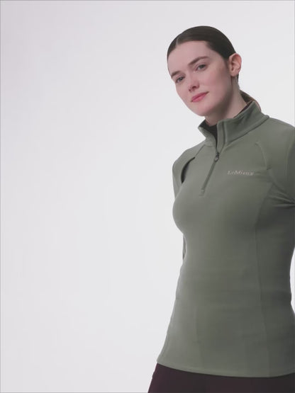 LeMieux Frances Quarter Zip Fleece Rosemary