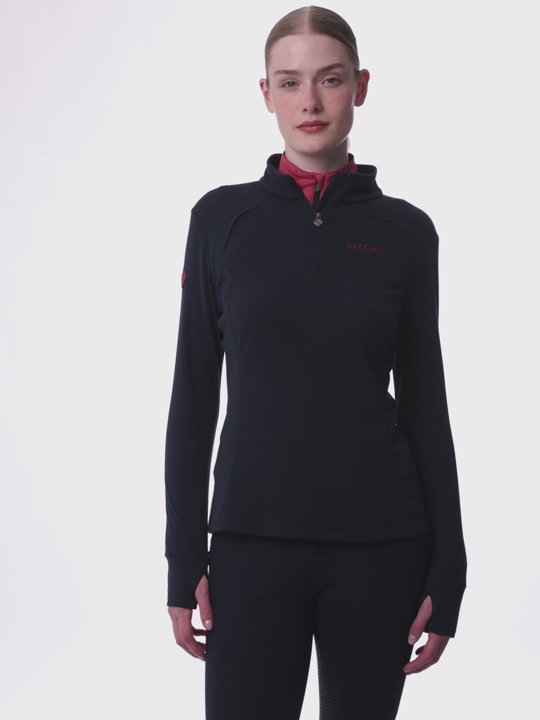 LeMieux Frances Quarter Zip Fleece Navy