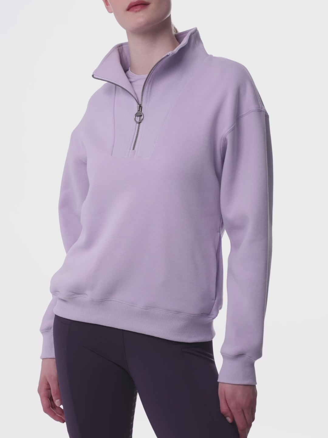 LeMieux Keira Quarter Zip Sweat Lilac