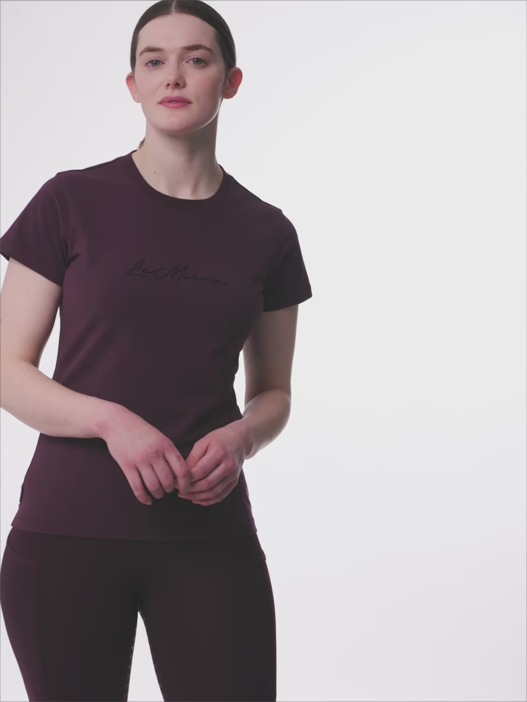 LeMieux Classique Sparkle T-shirt Damson