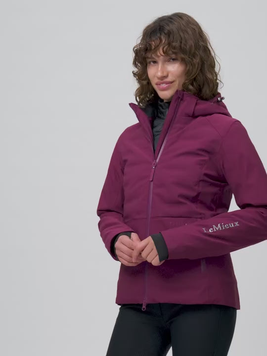 LeMieux Brooke 3 in 1 Waterproof Hybrid Jacket Blackberry
