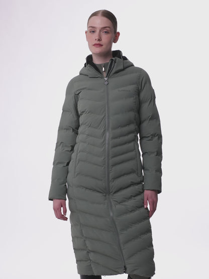 LeMieux Hayley Water Resistant Longline Puffer Coat Rosemary