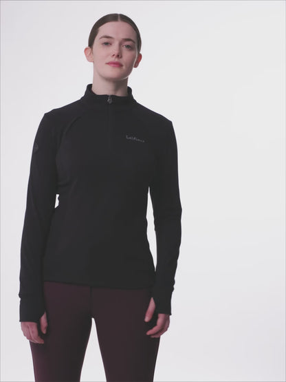 LeMieux Frances Quarter Zip Fleece Black