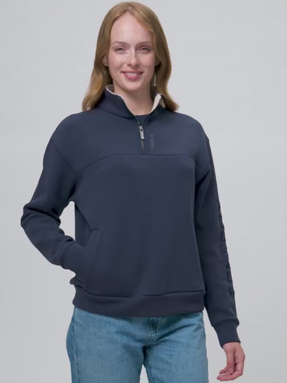 LeMieux Scarlet Quarter Zip Sweat Navy
