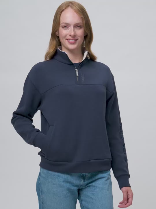 LeMieux Scarlet Quarter Zip Sweat Navy