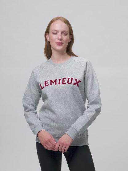 LeMieux Vida Varsity Crew Neck Sweat Grey Marl