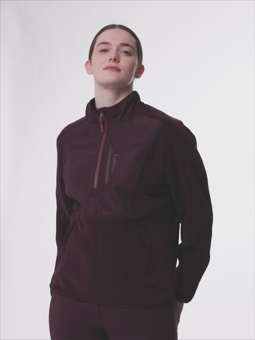 LeMieux Clara Hybrid Fleece Damson