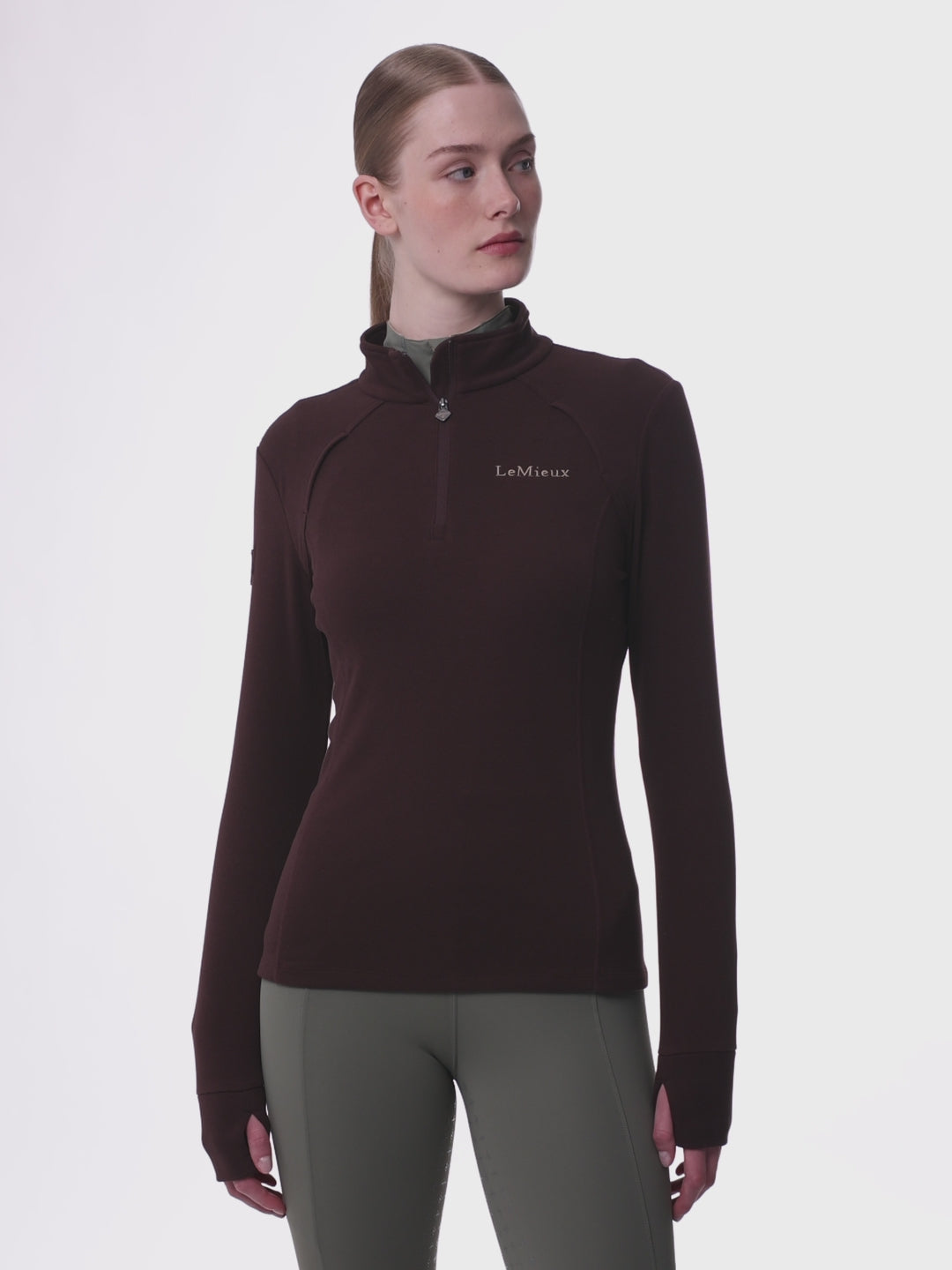 LeMieux Frances Quarter Zip Fleece Damson